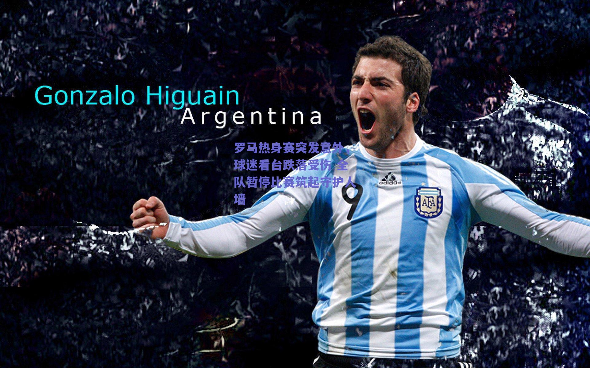 罗马热身赛突发意外，球迷看台跌落受伤 全队暂停比赛筑起守护人墙